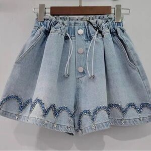 Jewled Denim Shorts Collection